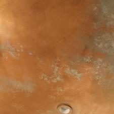 Faux copper ceiling finish